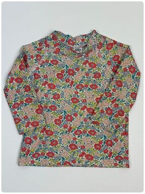 Baby Boden | Ditsy Floral Long-Sleeve Swim Shirt Sun Cover Rash Guard | 6-12 M